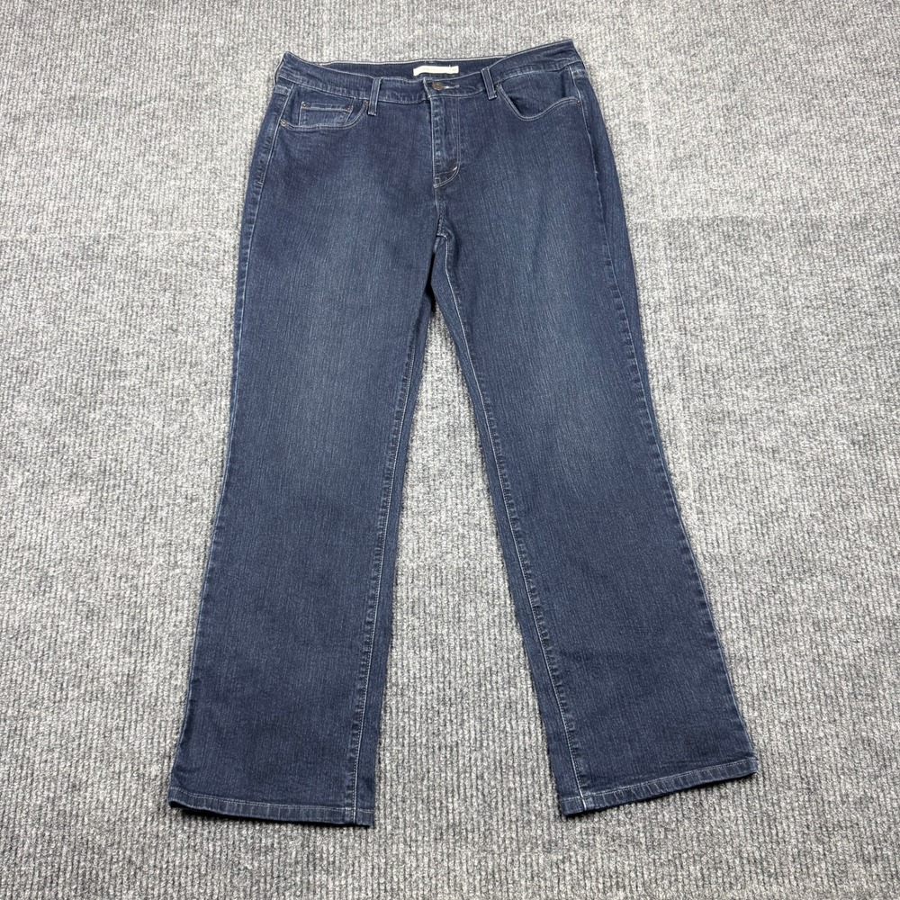 Levis 505 Straight Leg Jeans Womens Size 12 Dark Wash Indigo Denim 15505-0113